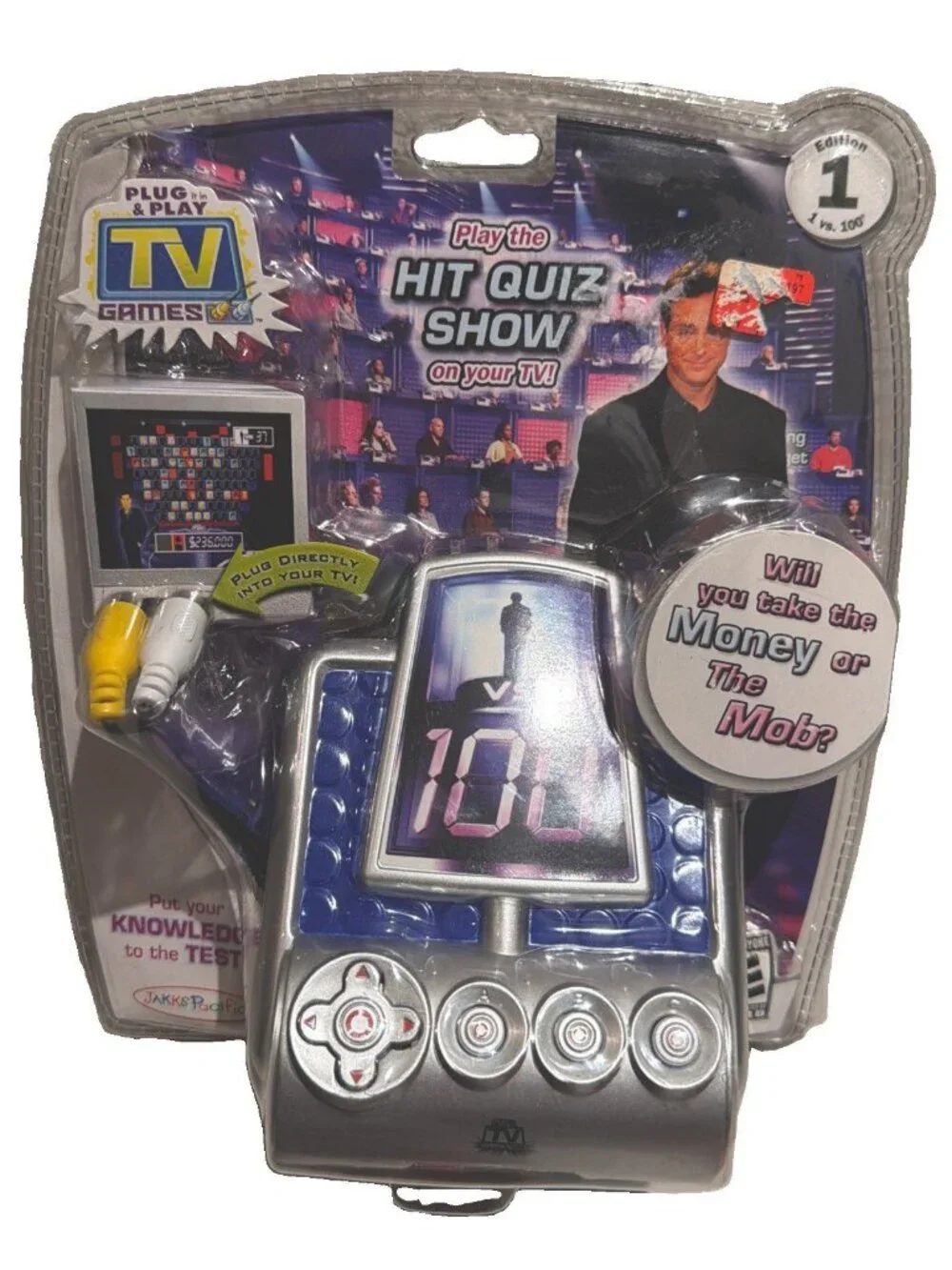 New Factory Sealed 1 vs 100 Plug &Play TV Video Game Jakks Pacific Bob Sagat